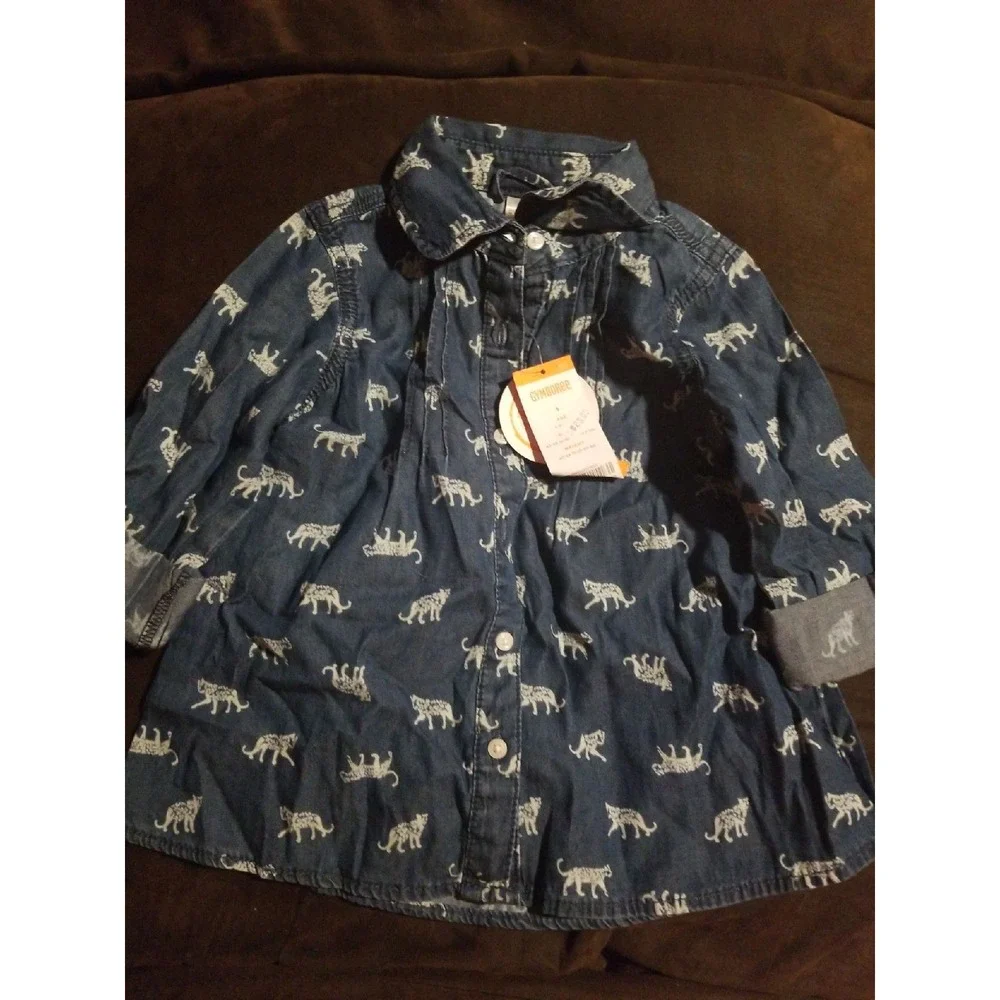 Gymboree right meow top jeans 5 nwt
